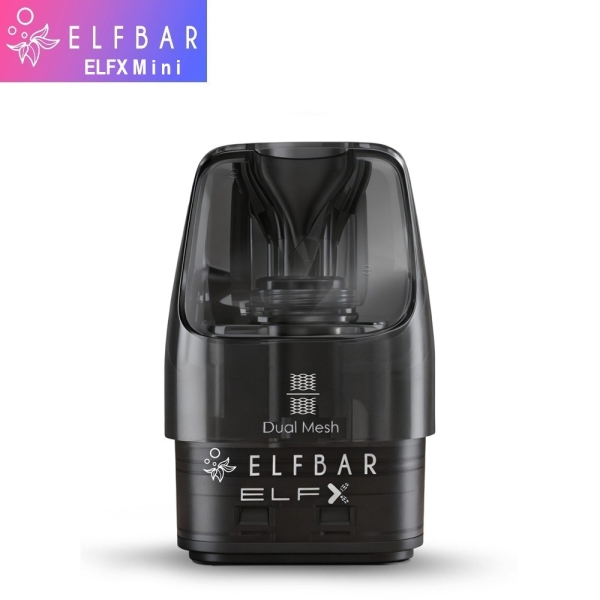 Elfbar ELFX V2.0 Dual Mesh Refillable Pod - 3er Packung - 2ml (3 Stück pro Packung)